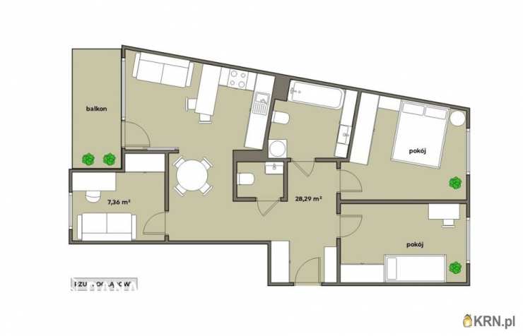 Kraków, Podgórze/Płaszów, ul. K. Siemienowicza, Mieszkanie  na sprzedaż, 4 pokojowe