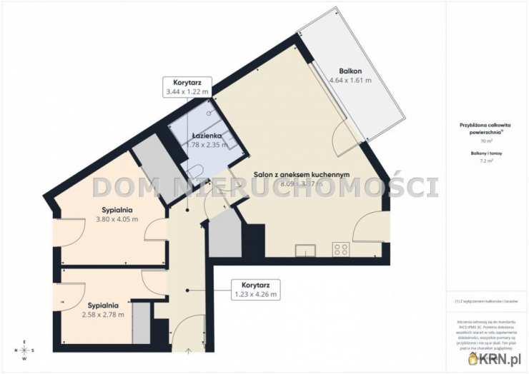 Mieszkanie  na sprzedaż, Olsztyn, Grunwaldzkie, ul. , 3 pokojowe