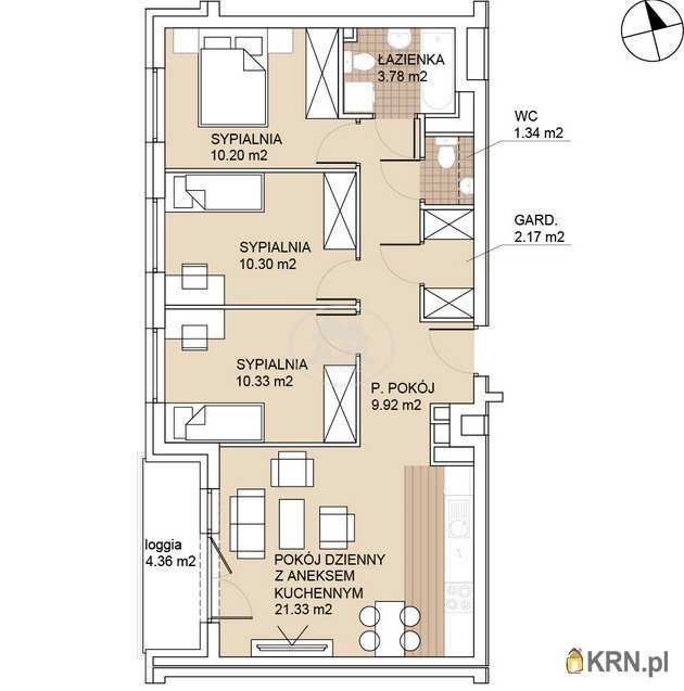 Mieszkanie  na sprzedaż, 4 pokojowe, Wrocław, Psie Pole/Zakrzów, ul. Odolanowska