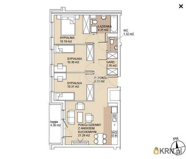 Wrocław, Psie Pole/Zakrzów, ul. Odolanowska, Mieszkanie  na sprzedaż, 4 pokojowe
