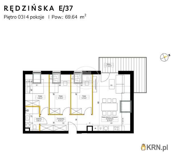 Mieszkanie  na sprzedaż, 4 pokojowe, Wrocław, Fabryczna/Maślice, ul. Rędzińska
