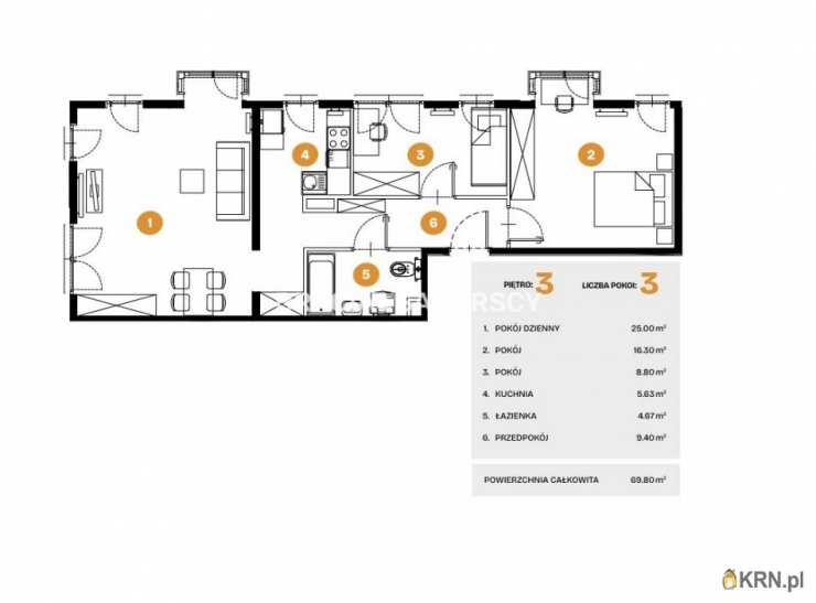 Kraków, Bronowice, ul. Na Błonie, Mieszkanie  na sprzedaż, 3 pokojowe