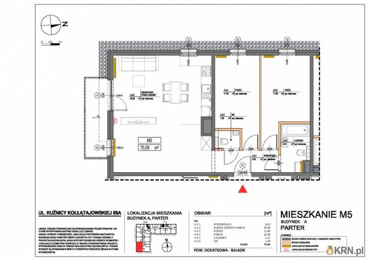 Mieszkanie  na sprzedaż, Kraków, Prądnik Biały, ul. Kuźnicy Kołłątajowskiej, 3 pokojowe