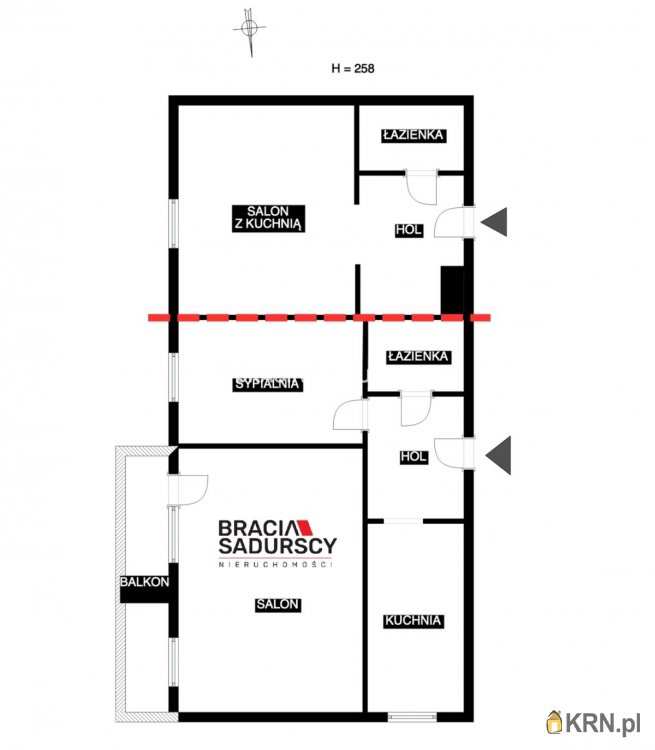 Kraków, Grzegórzki, ul. Pokoju, Mieszkanie  na sprzedaż, 3 pokojowe