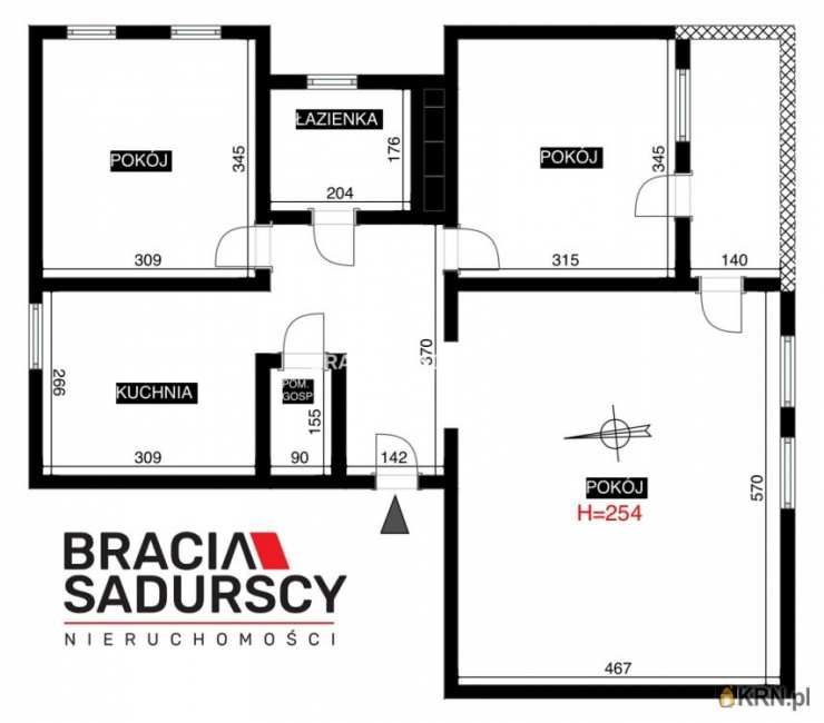 Kraków, Bronowice, ul. W. E. Radzikowskiego, Mieszkanie  na sprzedaż, 3 pokojowe