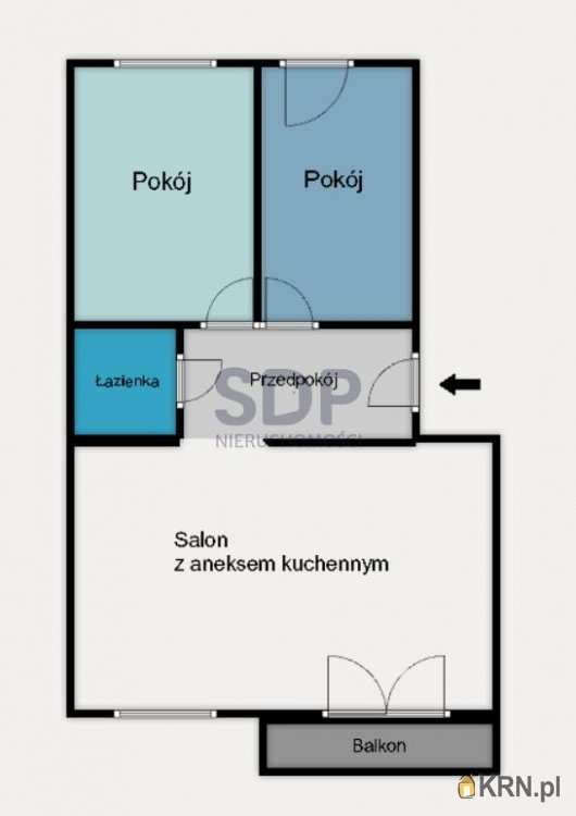 Mieszkanie  na sprzedaż, Wrocław, Krzyki, ul. św. Jerzego, 3 pokojowe