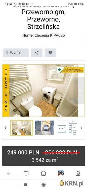 Przeworno, ul. , 2 pokojowe, Mieszkanie  na sprzedaż