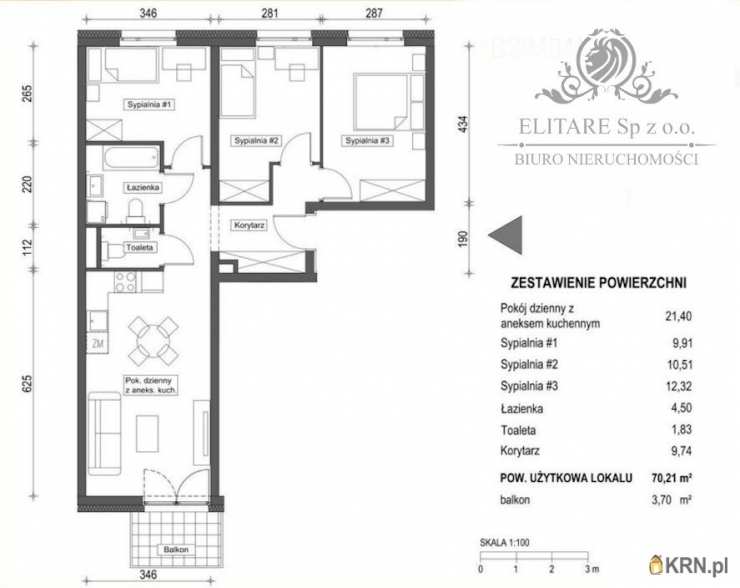 Elitare Sp. z o.o.   , Mieszkanie  na sprzedaż, Wrocław, Krzyki, ul. 