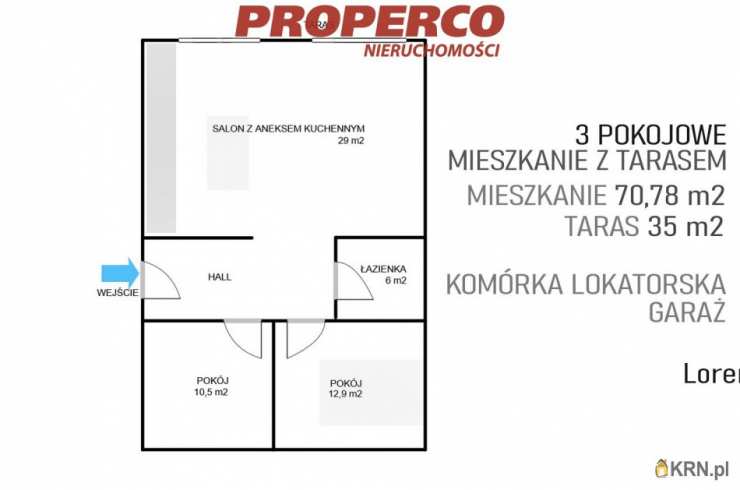 Mieszkanie  na sprzedaż, 3 pokojowe, Kielce, Na Stoku, ul. 