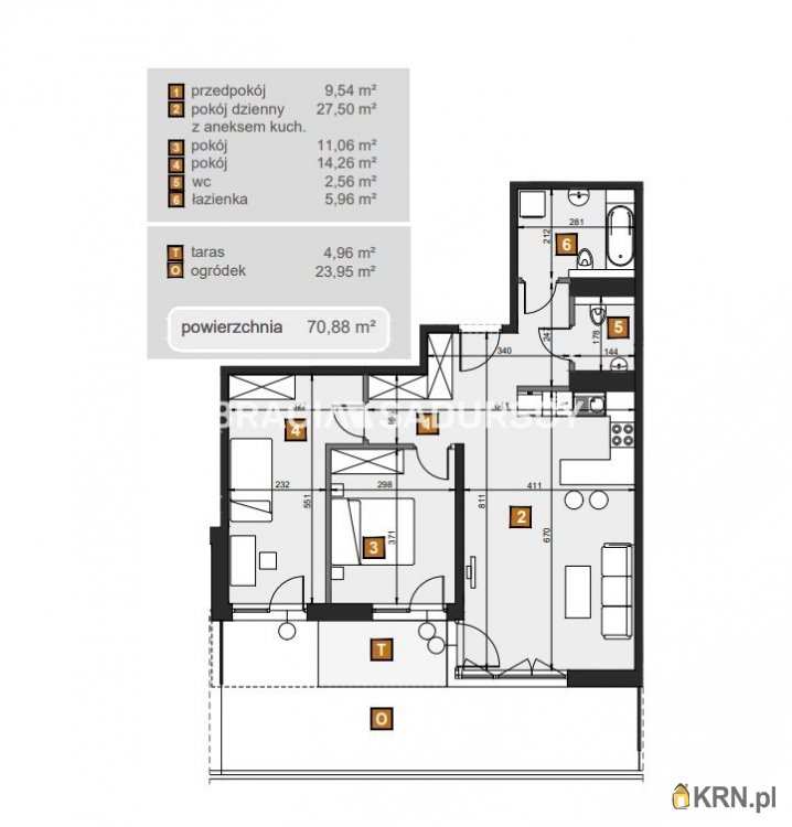 Kraków, Dębniki, ul. dr. J. Babińskiego, Mieszkanie  na sprzedaż, 3 pokojowe