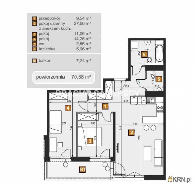 Bracia Sadurscy Oddział BS2 Rynek Pierwotny, Mieszkanie  na sprzedaż, Kraków, Dębniki, ul. dr. J. Babińskiego