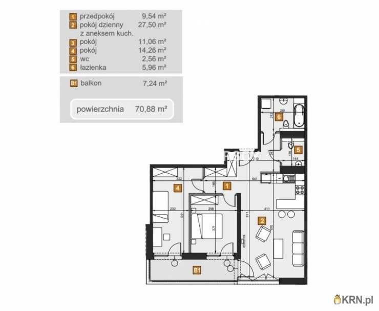 Bracia Sadurscy Oddział BS2 Rynek Pierwotny, Mieszkanie  na sprzedaż, Kraków, Dębniki, ul. dr. J. Babińskiego