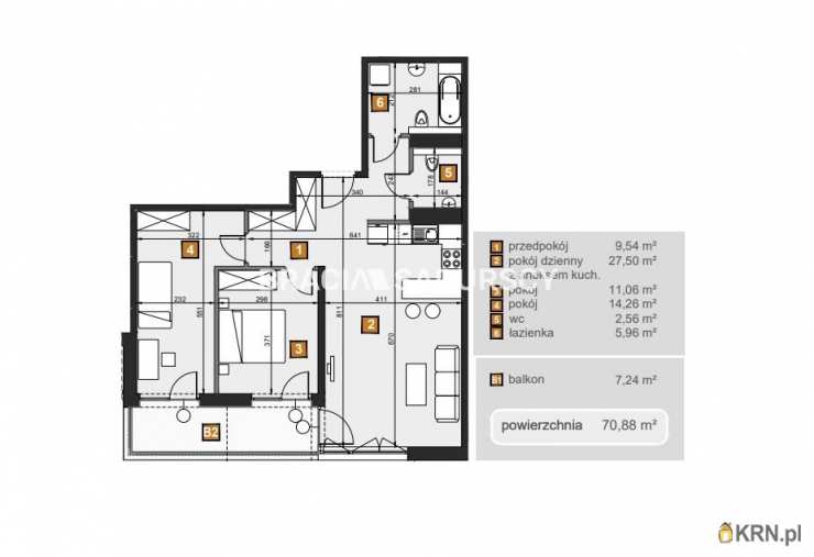 Kraków, Dębniki, ul. dr. J. Babińskiego, Mieszkanie  na sprzedaż, 3 pokojowe