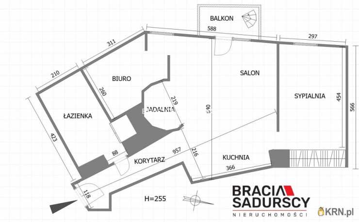 Kraków, Dębniki, ul. gen. A. J. Madalińskiego, Mieszkanie  do wynajęcia, 3 pokojowe