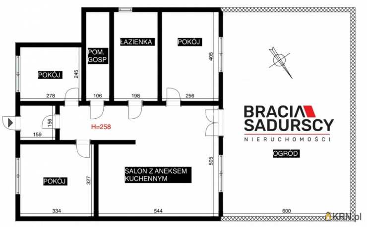 4 pokojowe, Mieszkanie  na sprzedaż, Modlniczka, ul. Kasztanowa