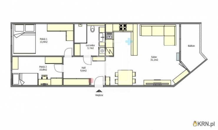 3 pokojowe, Mieszkanie  na sprzedaż, Warszawa, Ursus/Skorosze, ul. J. Chełmońskiego