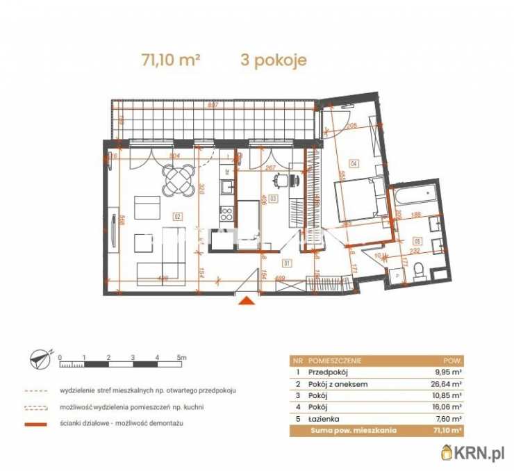 Katowice, ul. Ceglana, Mieszkanie  na sprzedaż, 3 pokojowe