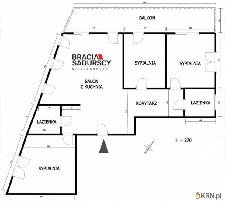 BRACIA SADURSCY ODDZIAŁ BS4 KROWODRZA, Mieszkanie  do wynajęcia, Kraków, Bronowice/Bronowice Małe, ul. Stańczyka