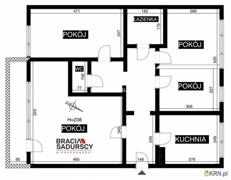 Kraków, Podgórze Duchackie/Wola Duchacka, ul. Gromady Grudziąż, Mieszkanie  na sprzedaż, 4 pokojowe