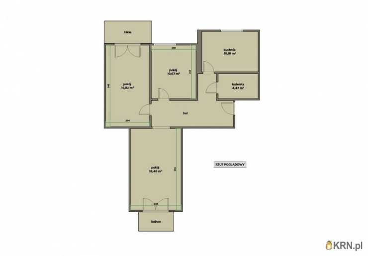 Kraków, Swoszowice/Kliny Borkowskie, ul. Borkowska, 3 pokojowe, Mieszkanie  na sprzedaż