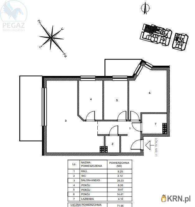Poznań, Nowe Miasto/Starołęka, ul. Starołęcka, 4 pokojowe, Mieszkanie  na sprzedaż