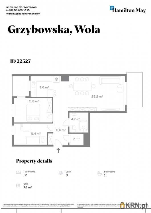 Warszawa, ul. , 3 pokojowe, Mieszkanie  na sprzedaż