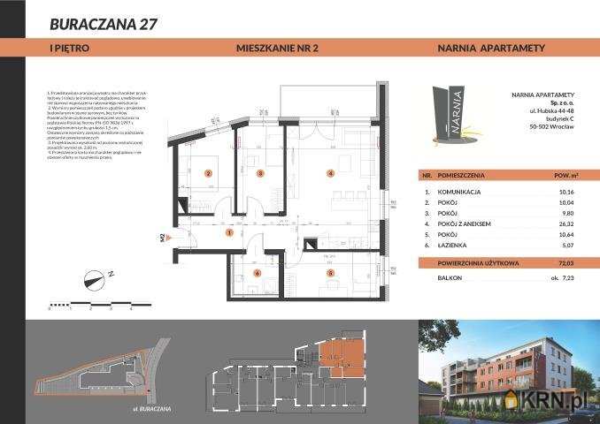Mieszkanie  na sprzedaż, 4 pokojowe, Wrocław, Krzyki/Klecina, ul. 