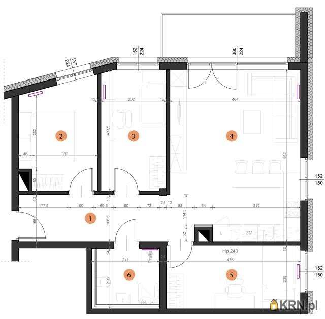 Mieszkanie  na sprzedaż, Wrocław, Krzyki/Klecina, ul. , 4 pokojowe
