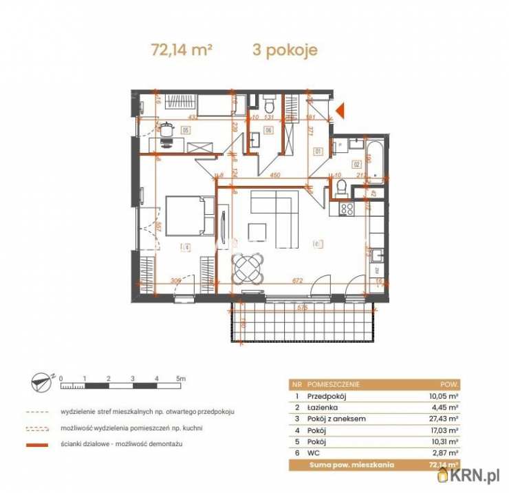 Katowice, ul. Ceglana, Mieszkanie  na sprzedaż, 3 pokojowe