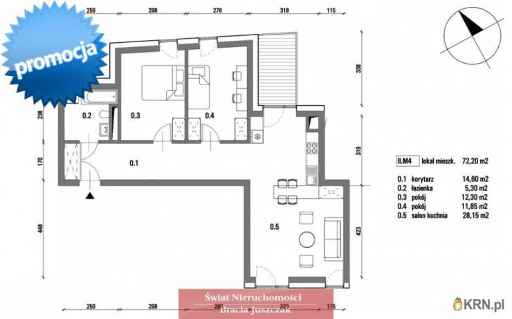 Mieszkanie  na sprzedaż, 3 pokojowe, Brzeg, ul. 