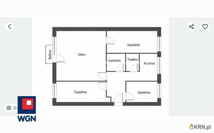 4 pokojowe, Mieszkanie  na sprzedaż, Mielec, ul. 
