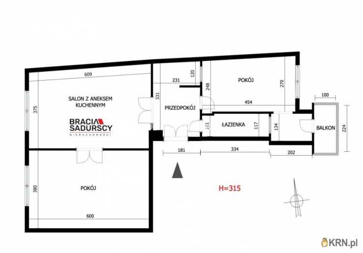 Kraków, Krowodrza/Łobzów, ul. J. Lea, Mieszkanie  na sprzedaż, 3 pokojowe