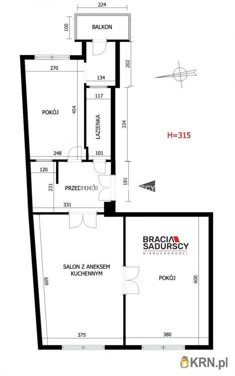 3 pokojowe, Mieszkanie  na sprzedaż, Kraków, Krowodrza/Łobzów, ul. J. Lea