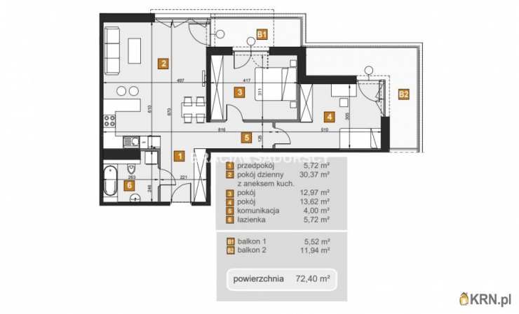 Bracia Sadurscy Oddział BS2 Rynek Pierwotny, Mieszkanie  na sprzedaż, Kraków, Dębniki, ul. dr. J. Babińskiego