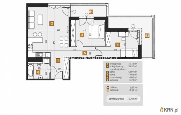 Kraków, Dębniki, ul. dr. J. Babińskiego, Mieszkanie  na sprzedaż, 3 pokojowe