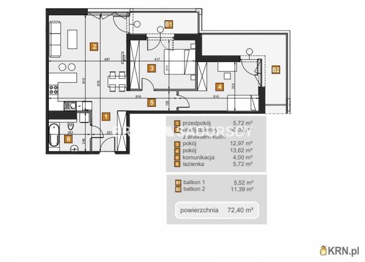 Kraków, Dębniki, ul. dr. J. Babińskiego, Mieszkanie  na sprzedaż, 3 pokojowe