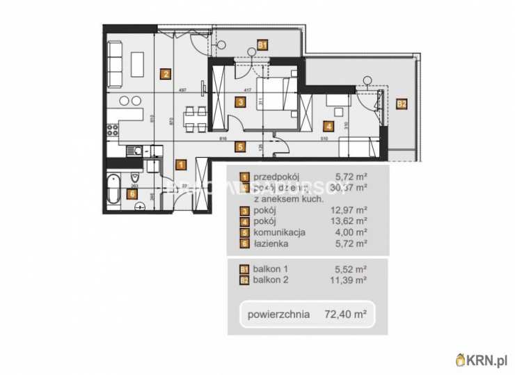 Kraków, Dębniki, ul. dr. J. Babińskiego, Mieszkanie  na sprzedaż, 3 pokojowe