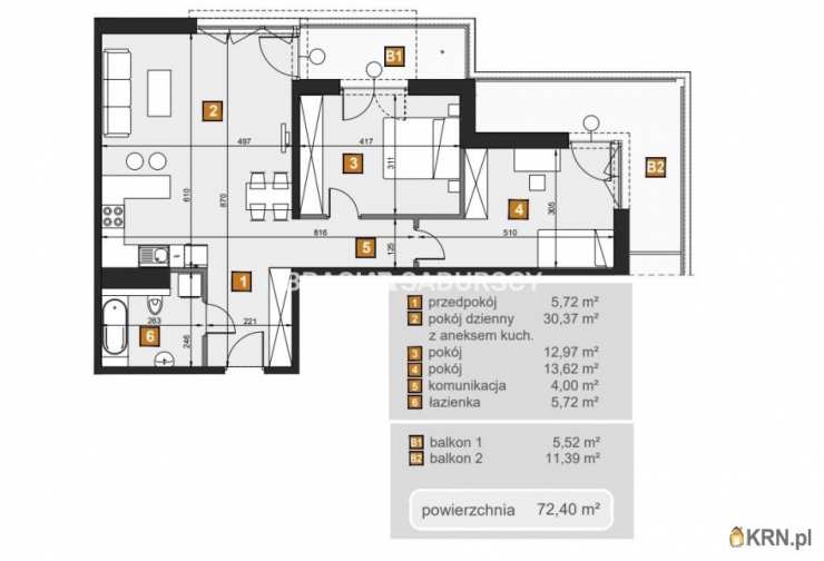Kraków, Dębniki, ul. dr. J. Babińskiego, Mieszkanie  na sprzedaż, 3 pokojowe