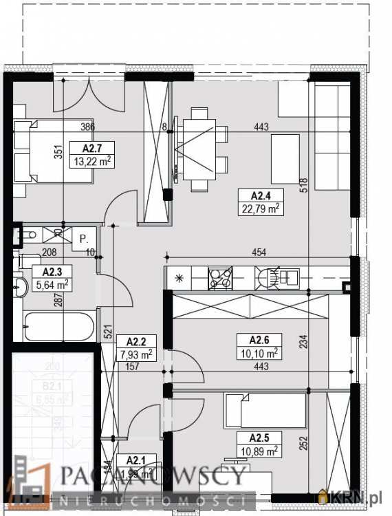 3 pokojowe, Zalesie, ul. , Mieszkanie  na sprzedaż