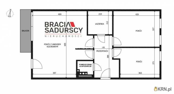 Kraków, Łagiewniki, ul. K. Hoffmanowej, Mieszkanie  na sprzedaż, 3 pokojowe