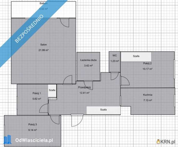 Elbląg, Kępa Północna, ul. Dąbka, Mieszkanie  na sprzedaż, 4 pokojowe