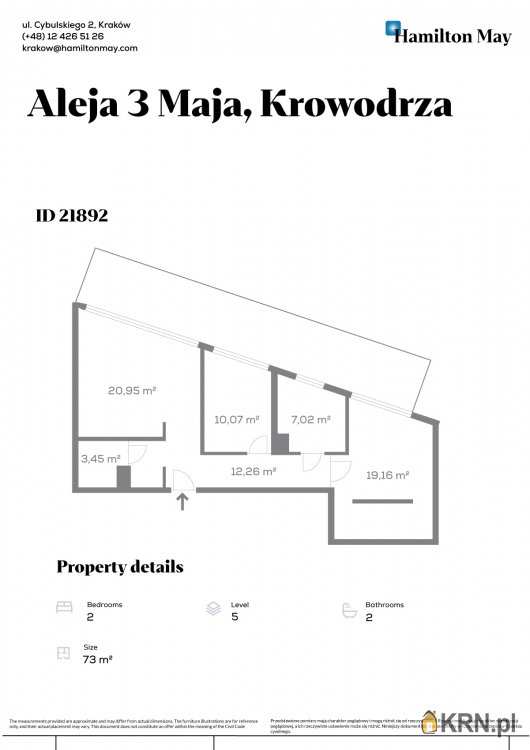, Mieszkanie  na sprzedaż, Kraków, Krowodrza, ul. 3 Maja