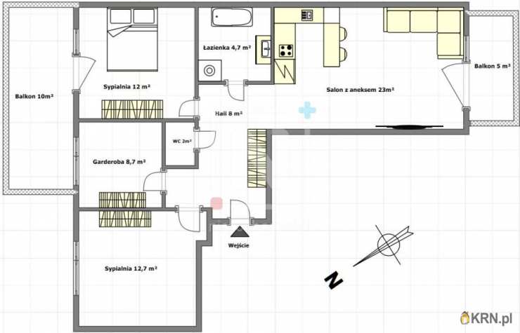 3 pokojowe, Mieszkanie  na sprzedaż, Warszawa, Włochy/Raków, ul. Łopuszańska