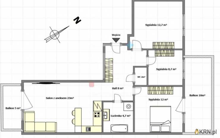 4 pokojowe, Mieszkanie  na sprzedaż, Warszawa, Włochy/Raków, ul. Łopuszańska