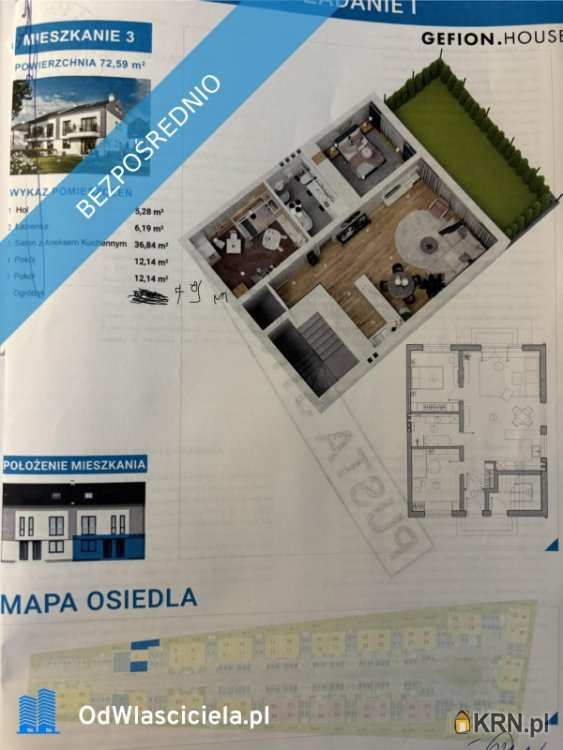 3 pokojowe, Mieszkanie  na sprzedaż, Warszawa, Wawer, ul. Chodzieska