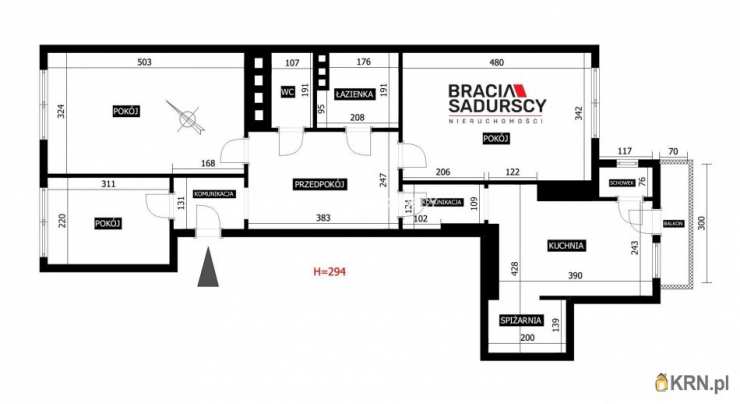 Kraków, Krowodrza/Łobzów, ul. F. Chopina, Mieszkanie  na sprzedaż, 3 pokojowe