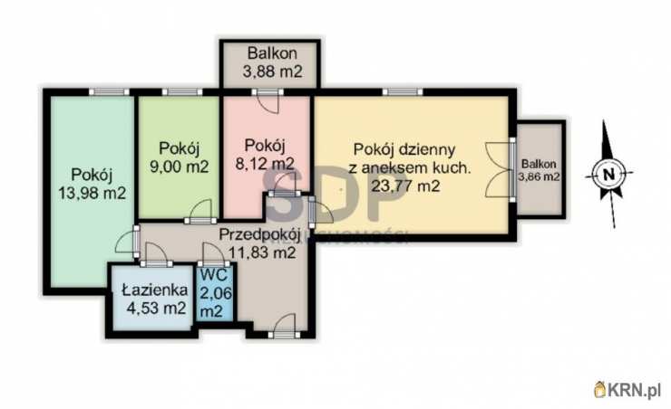 Mieszkanie  na sprzedaż, 4 pokojowe, Wrocław, Krzyki/Jagodno, ul. Buforowa