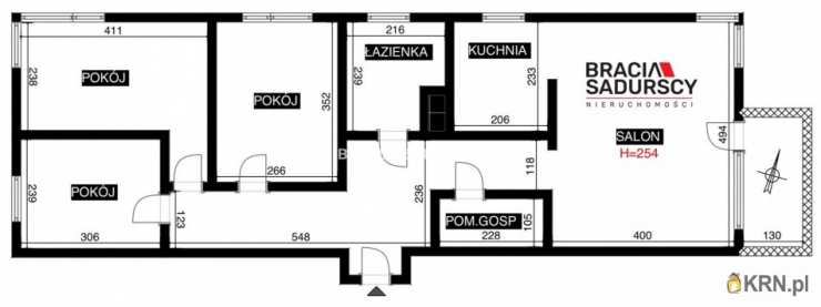 4 pokojowe, Mieszkanie  na sprzedaż, Kraków, Prądnik Czerwony, ul. Reduta