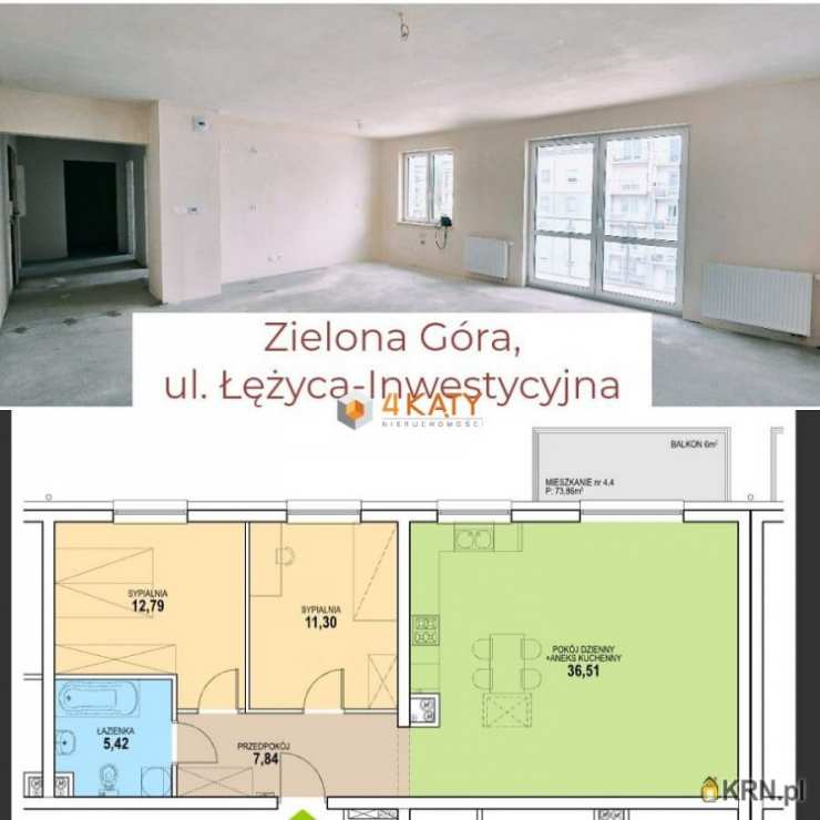 Mieszkanie  na sprzedaż, Łężyca, ul. Inwestycyjna, 3 pokojowe