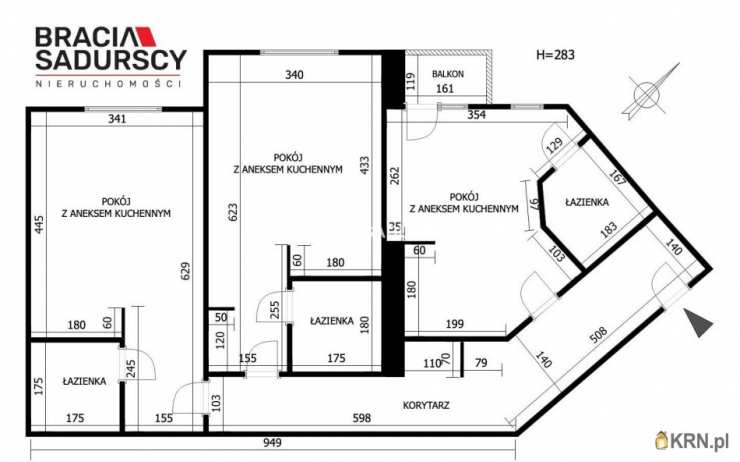 Kraków, Stare Miasto/Śródmieście, ul. Z. Krasińskiego, Mieszkanie  na sprzedaż, 3 pokojowe